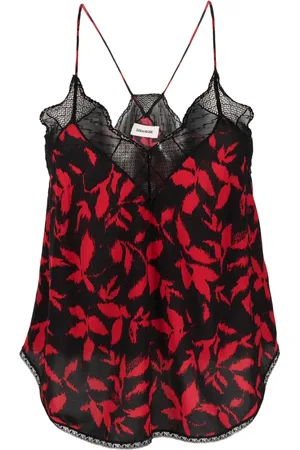Zadig & Voltaire Tanktop met bladerprint