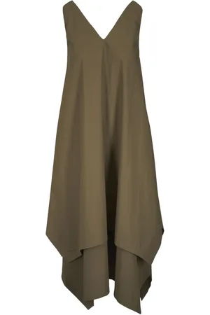 ODEEH Jurk met asymmetrische afwerking