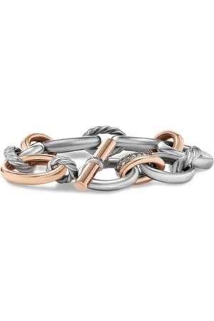 David Yurman 18kt roségouden schakelarmband