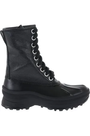 Jil Sander Leren combat boots