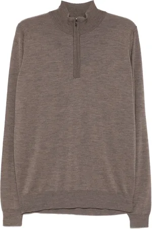 JOHN SMEDLEY Tapton gebreide sweater met rits