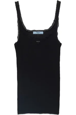 Prada Geribbelde tanktop