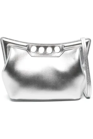 Alexander McQueen The Peak leren schoudertas
