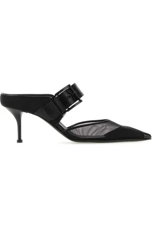 Alexander McQueen 65 mm Punk mesh muiltjes met gesp