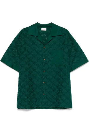 Drôle de Monsieur La Chemise Brodée Tapisserie overhemd