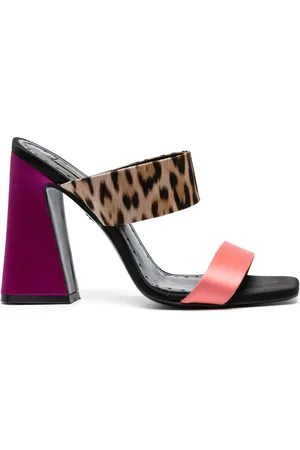 Roberto Cavalli Sandalen met contrasterend vlak