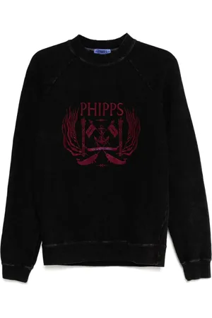 Stain Shade Sweater met geborduurd logo
