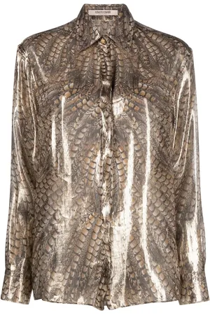 Roberto Cavalli Metallic blouse