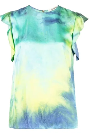 Roberto Cavalli Blouse met ruche mouwen