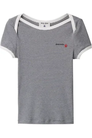 Miu Miu X Petit Bateau gestreept T
