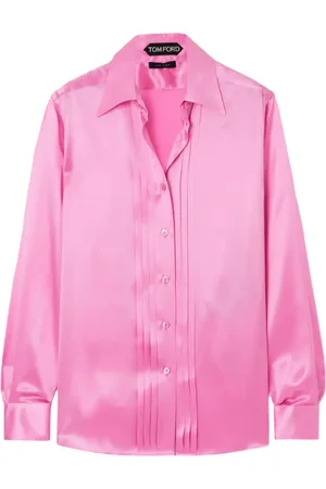 Tom Ford Zijden blouse met gesmockt detail