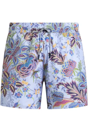 Etro Zwembroek met bloemenprint