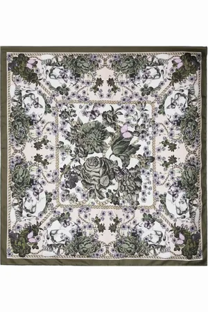 Alexander McQueen Blossom Skull sjaal