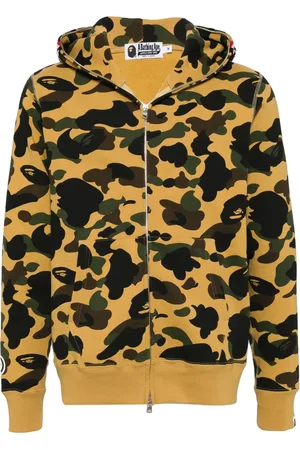A Bathing Ape Katoenen hoodie met logoprint