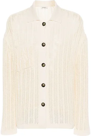Nanushka Opengebreid katoenen vest