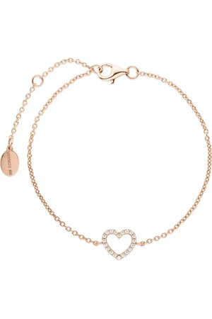 VEYNOU 14kt roségouden Heart armband met diamant