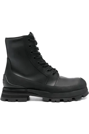 Alexander McQueen Leren veterlaarzen