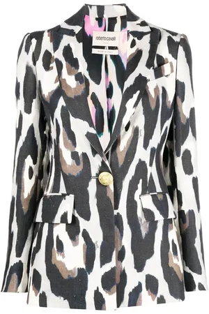 Roberto Cavalli Blazer met dierenprint