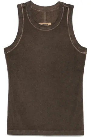 UMA WANG Jersey geribbelde tanktop