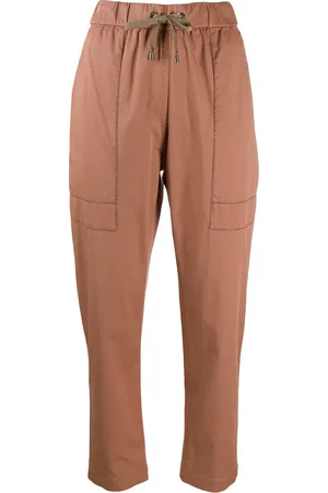 Brunello Cucinelli Broek met paperbag taille