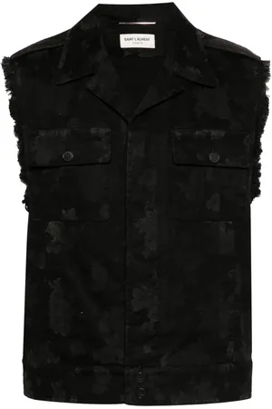 Saint Laurent Gilet met abstracte print