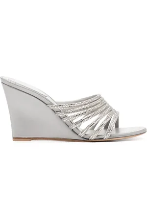 RENE CAOVILLA 90 mm sandalen met sleehak