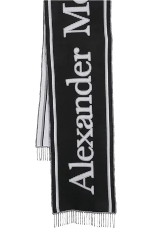 Alexander McQueen Sjaal met intarsia logo