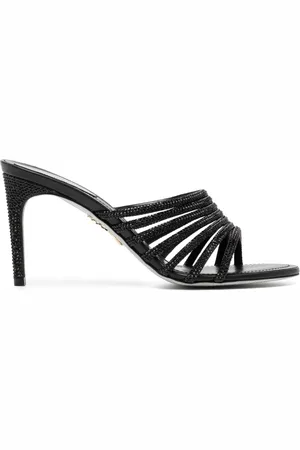RENE CAOVILLA 80 mm sandalen met afwerking