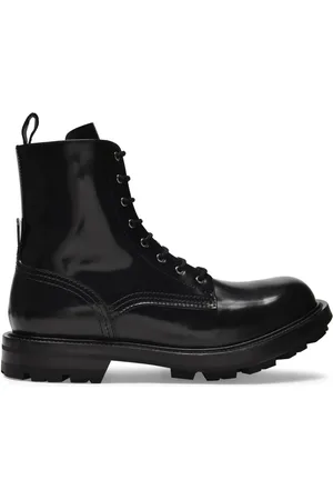 Alexander McQueen Glanzende enkellaarzen
