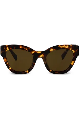 Miu Miu Zonnebril met schilpadschild design