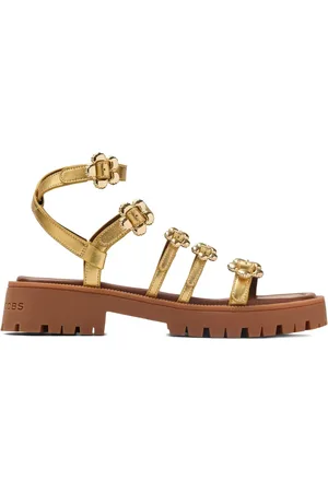 Marc Jacobs The Daisy metallic sandalen
