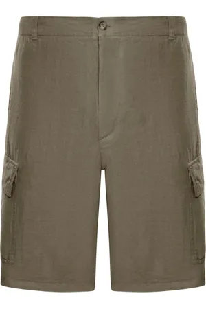 120% Lino Linnen cargo bermuda shorts