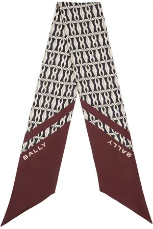Bally Zijden sjaal met print