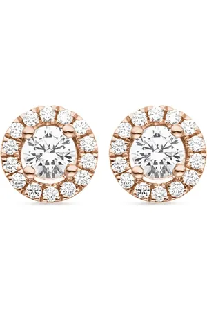 VEYNOU 14kt roségouden Camilla oorbellen met diamant