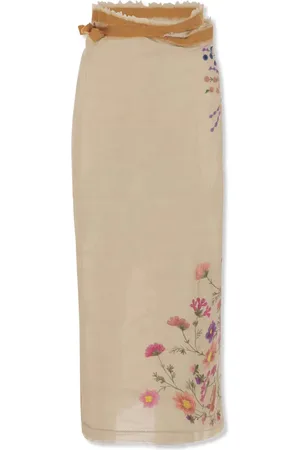 Faliero Sarti Sjaal met bloemenprint