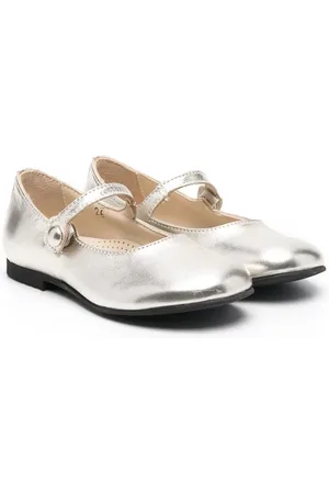 GALLUCCI Ballerina pumps met drukknopen