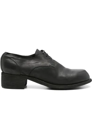 GUIDI Leren derby schoenen