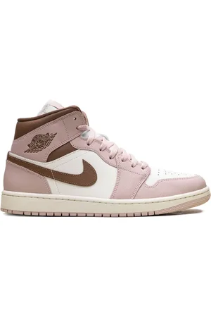 Jordan 1 Mid "Pink Oxford/Brown" sneakers