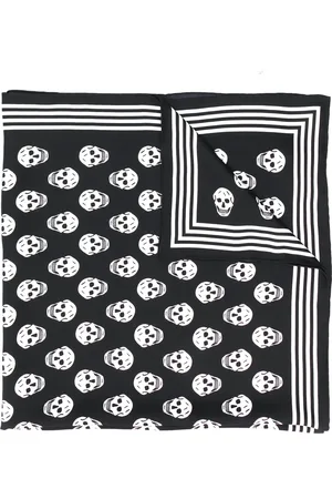 Alexander McQueen Sjaal met doodskopprint