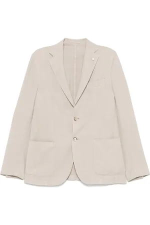 LUIGI BIANCHI MANTOVA Blazer met enkele rij knopen