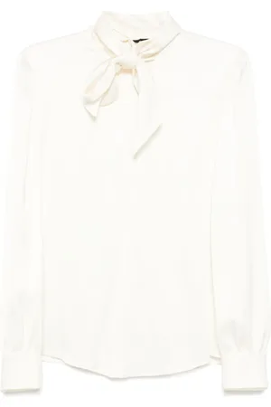 Tom Ford Satijnen blouse met strikdetail
