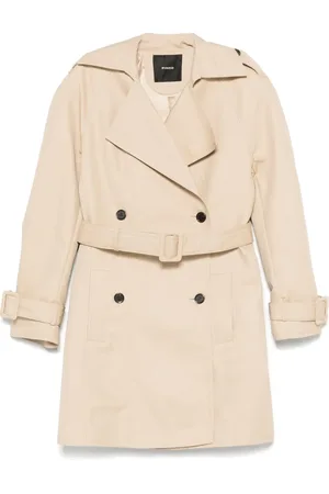 Pinko Trenchcoat met dubbele rij knopen