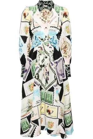 Camilla Blousejurk met gestrikte taille