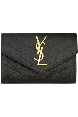 Saint Laurent Cassandre pasjeshouder met chevron streep