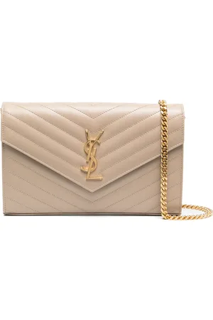 Saint Laurent Classic Cassandre portemonnee met ketting