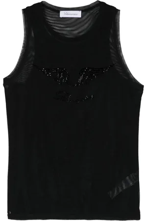 BLUMARINE Tanktop verfraaid met stras