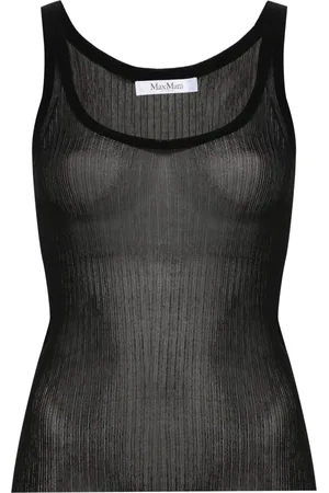 Max Mara Fijngeribbelde tanktop