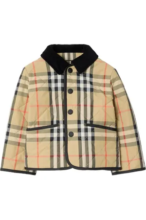 Burberry Geruit gewatteerd jack
