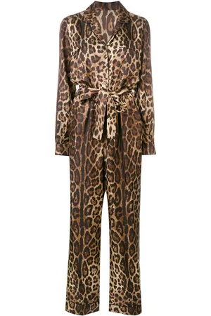 Dolce & Gabbana Jumpsuit met luipaarddessin