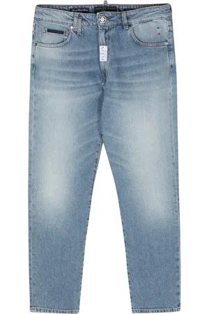Philipp Plein Detroit Fit mid waist straight jeans